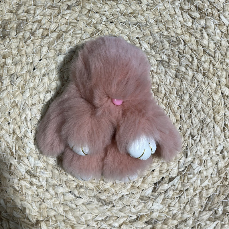 Fluffy Bunny Keyring