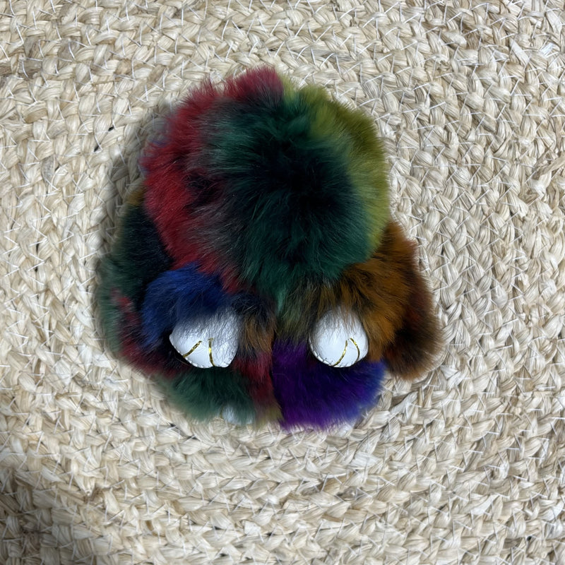 Fluffy Bunny Keyring