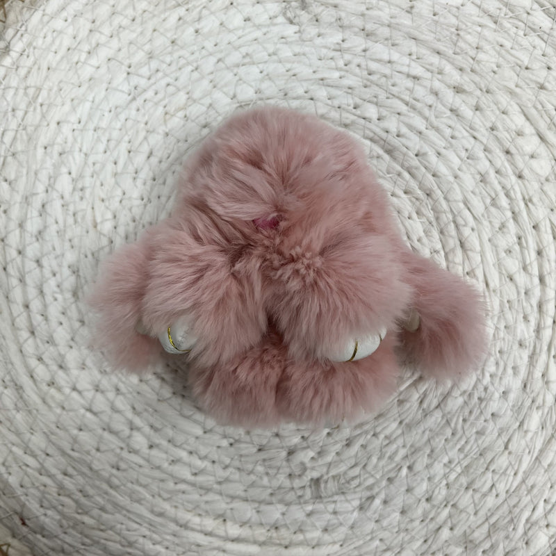 Fluffy Bunny Keyring