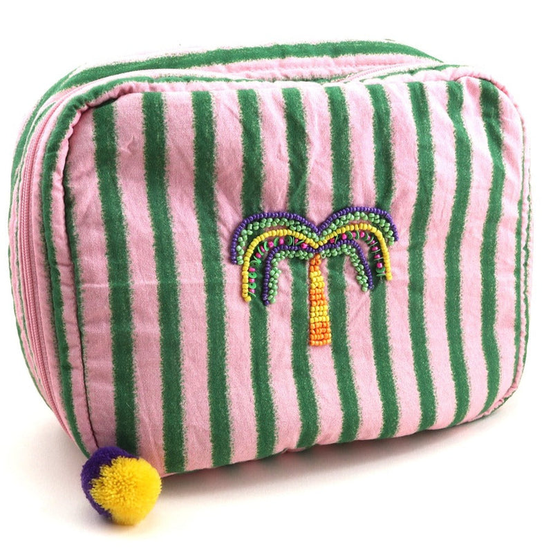 Striped Capri Cosmetic Bag