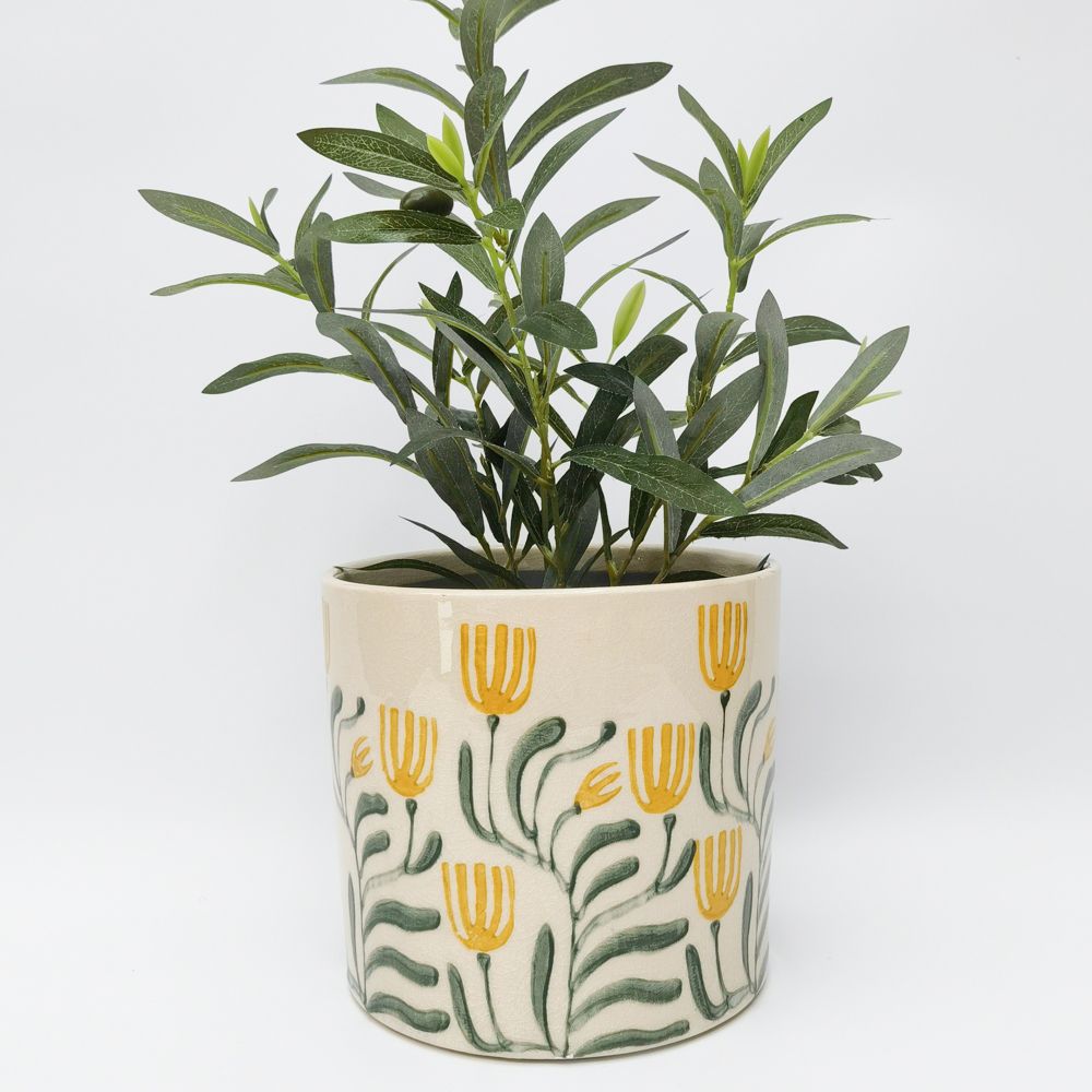 Pilbra Planter - Green/Yellow