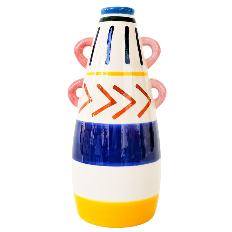 Harlequin Colourful Vase