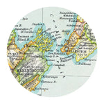 Vintage map coasters