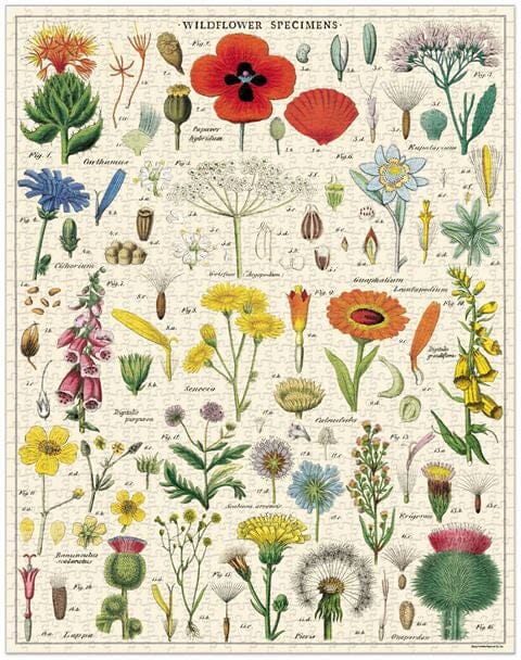 Vintage Wildflowers Puzzle