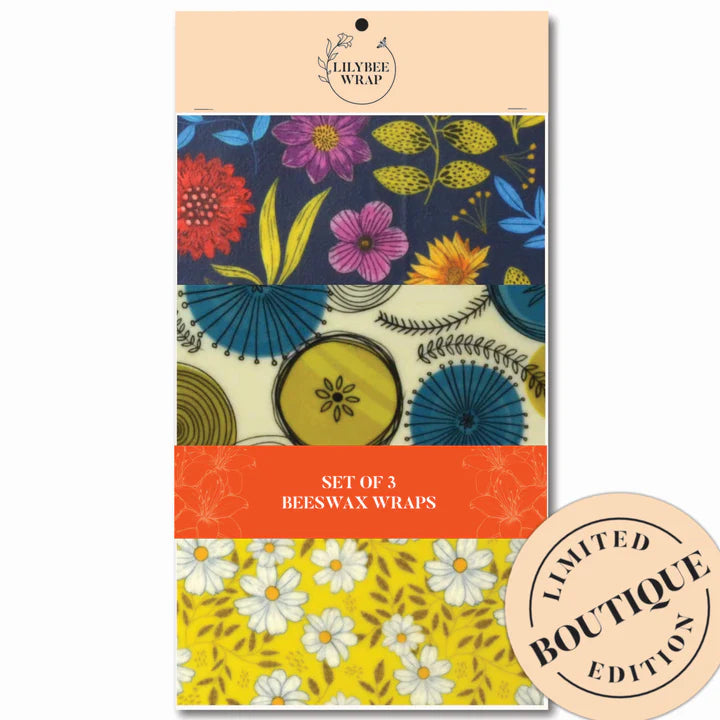 Beeswax Wraps - Set of 3