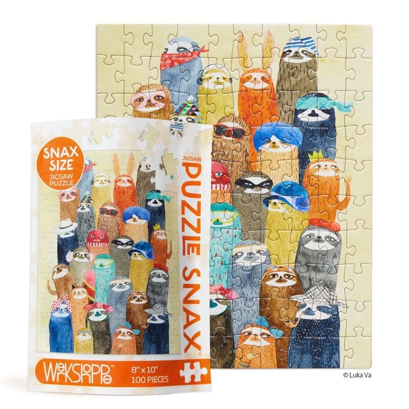 Werkshoppe - Sloth Party 100 Pce - Puzzle Snax puzzle Not specified 