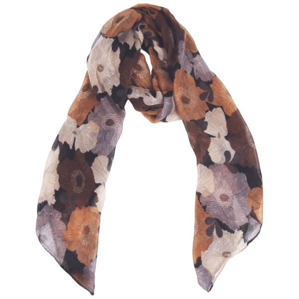 Autumnal Flowers Scarf