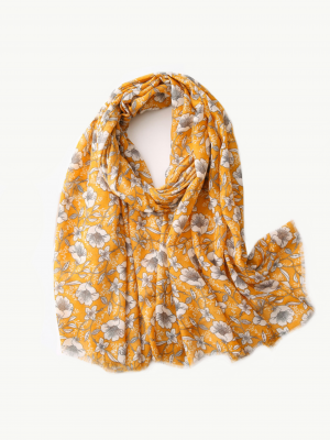 Yellow Flower Scarf