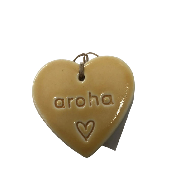 Bright Ceramic Hearts - Aroha