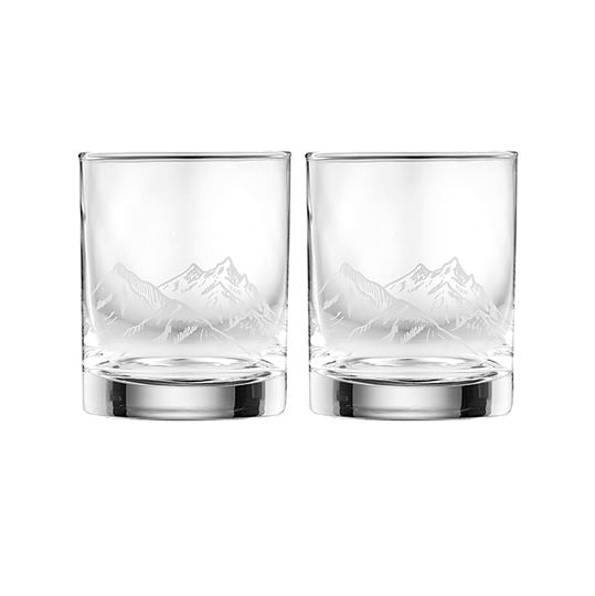 Atticus Whiskey Glass - set of 2 Mountain