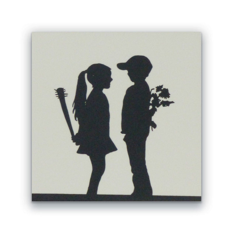 Banksy Boy Meets Girl Block