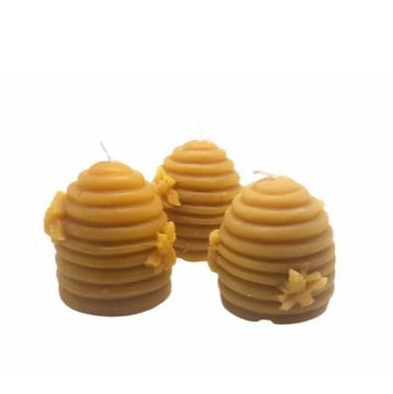 Beehive beeswax candles