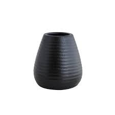 Beehive ceramic vase - Black small