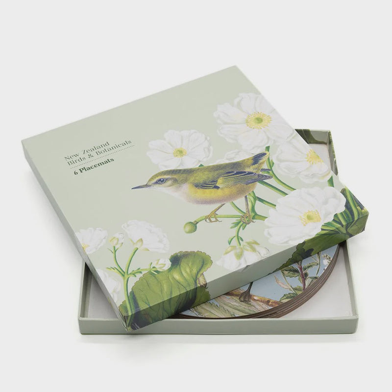 Birds and Botanicals of NZ- Box of 6 Placemats