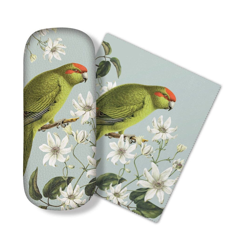 Birds and Botanicals Glasses Case w Lens Cloth