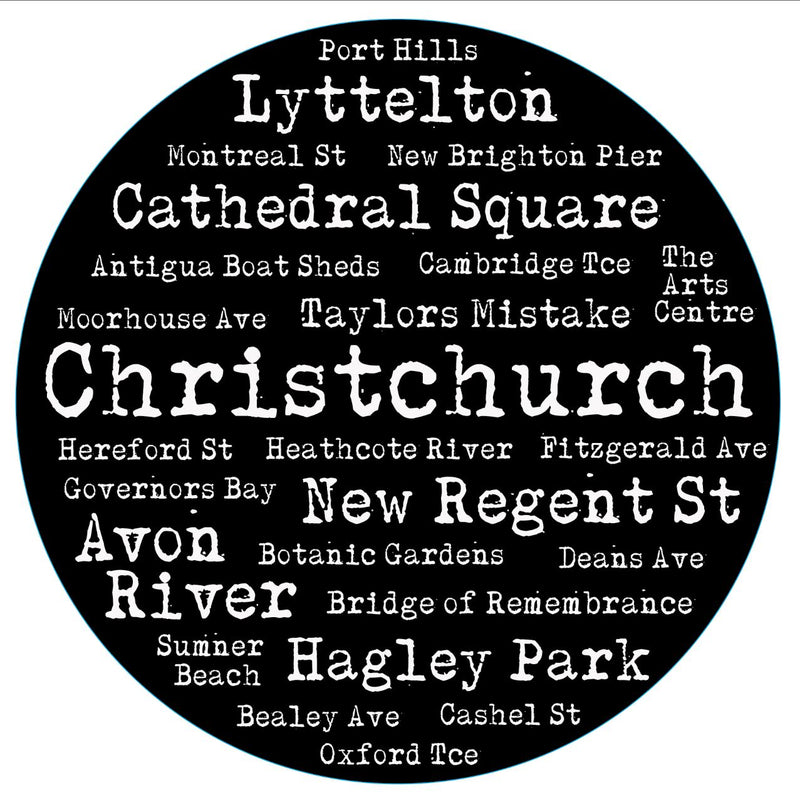 Black and White Christchurch Decals