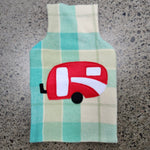 Blanket hot water bottle cover - Caravan