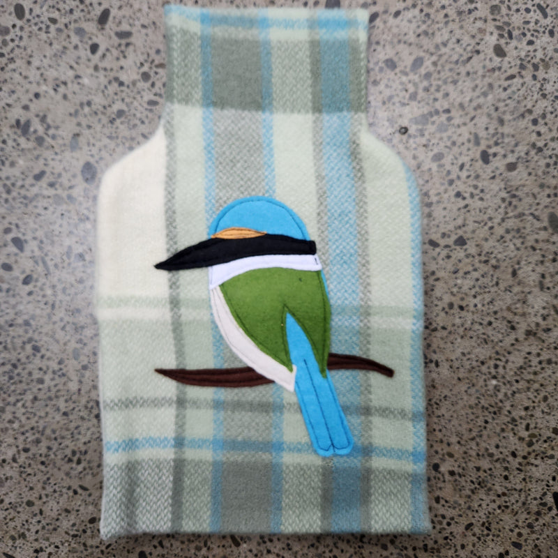 Blanket hot water bottle cover - Kingfisher