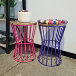 Coco Wood and Iron coloured stools