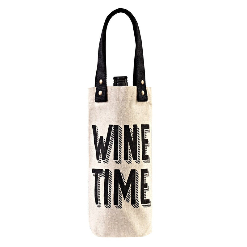 Cotton Wine Bag - Wine Time