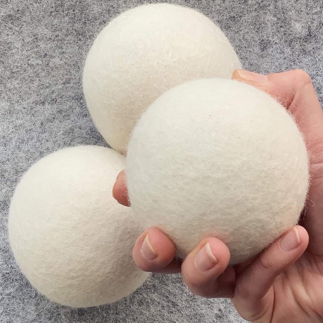 Wool Dryer Balls 3-Pack - Laundry Sheets