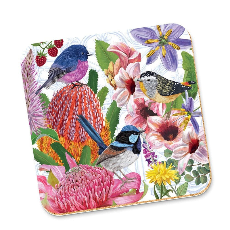 Enchanted Garden Birds Coaster