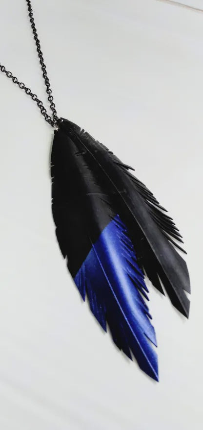 Feather Necklace - dipped