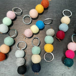 Felt Ball Keyrings