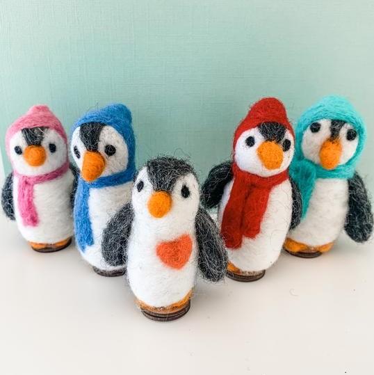 Felt Penguin  Decoration - Standing