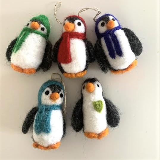 Felt Penguin  Decoration - Standing