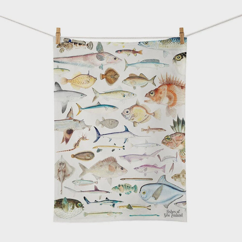 Fishes Of New Zealand - Tea Towel
