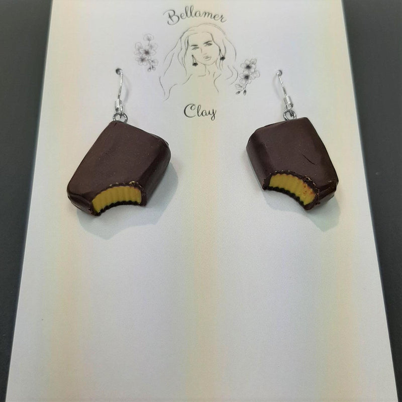 Foodie clay earrings - Pineapple lumps