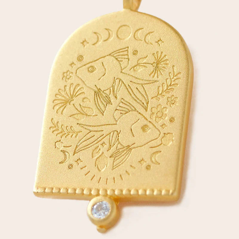 Gold Zodiac Necklace (SALE)