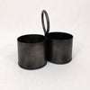 Gunmetal Double Pot w Handle
