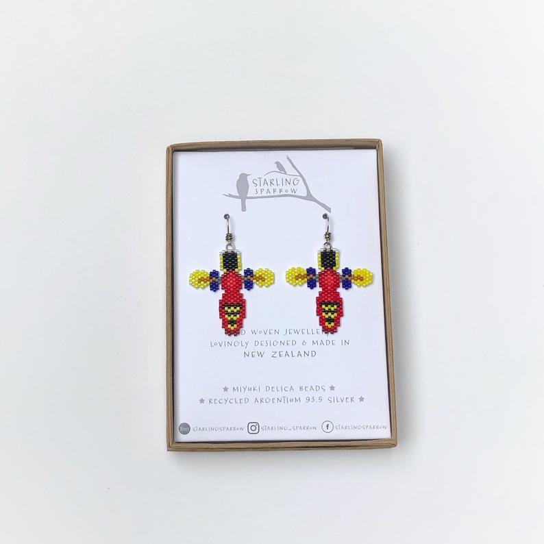 Handmade Bead Earrings - Buzzy Bee