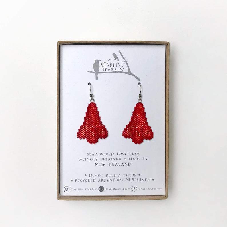 Handmade Bead Earrings - Jet Planes