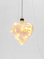 Hanging Champagne Heart Light