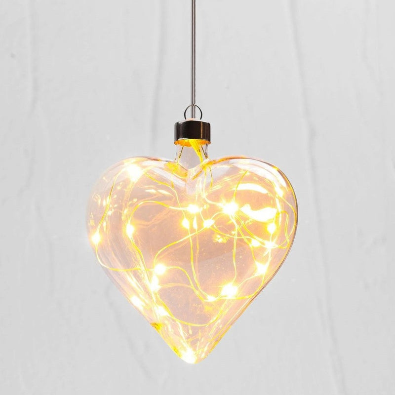 Hanging Champagne Heart Light