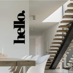 Hello  - steel wall art (cut-out)