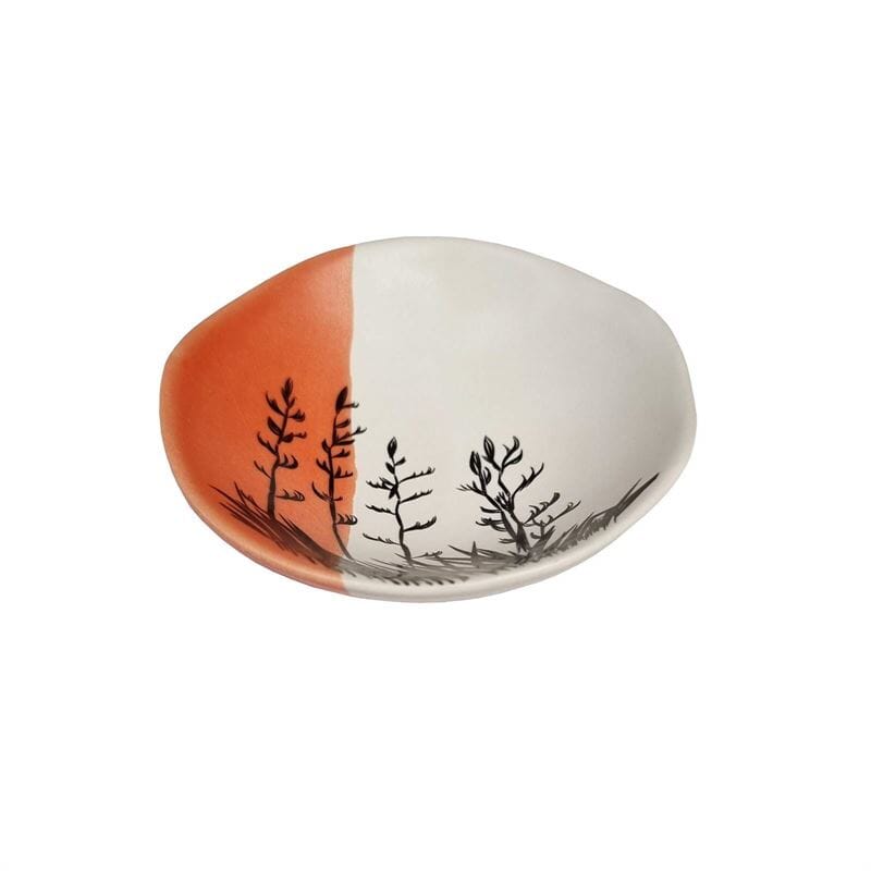 Jo Luping - Flax Bush Orange Dipped Bowl
