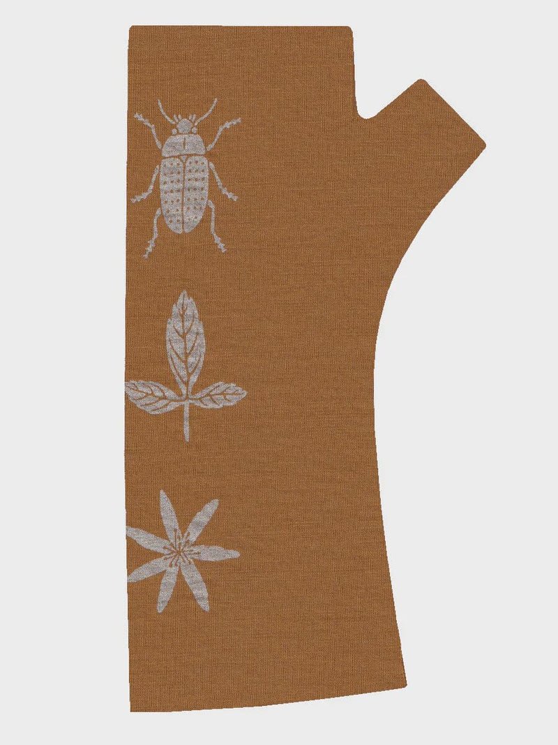 Kate Watts Merino Gloves - Mustard Beetle