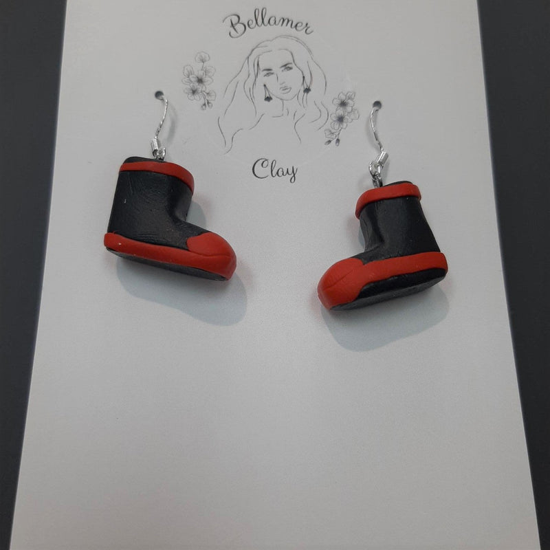 Kiwiana clay earrings - Gumboots