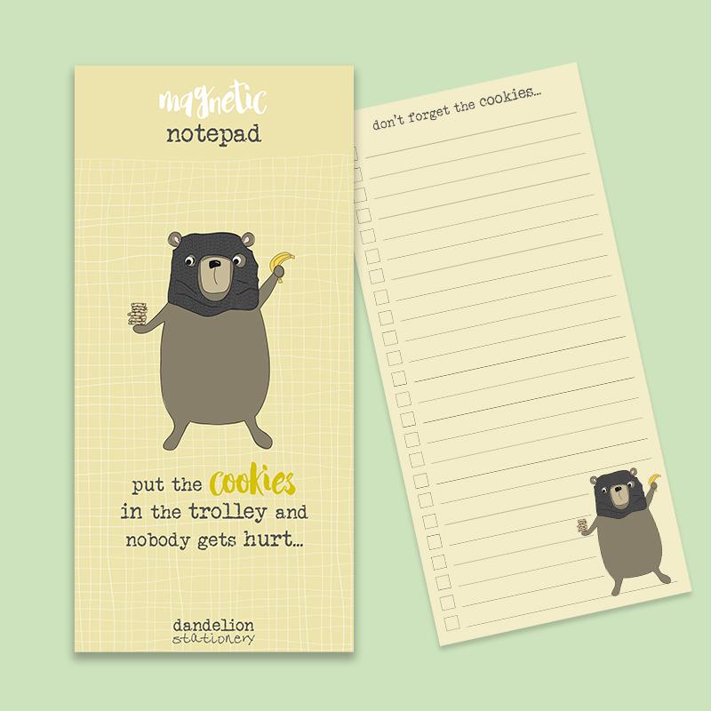 Magnetic Notepad - Cookies