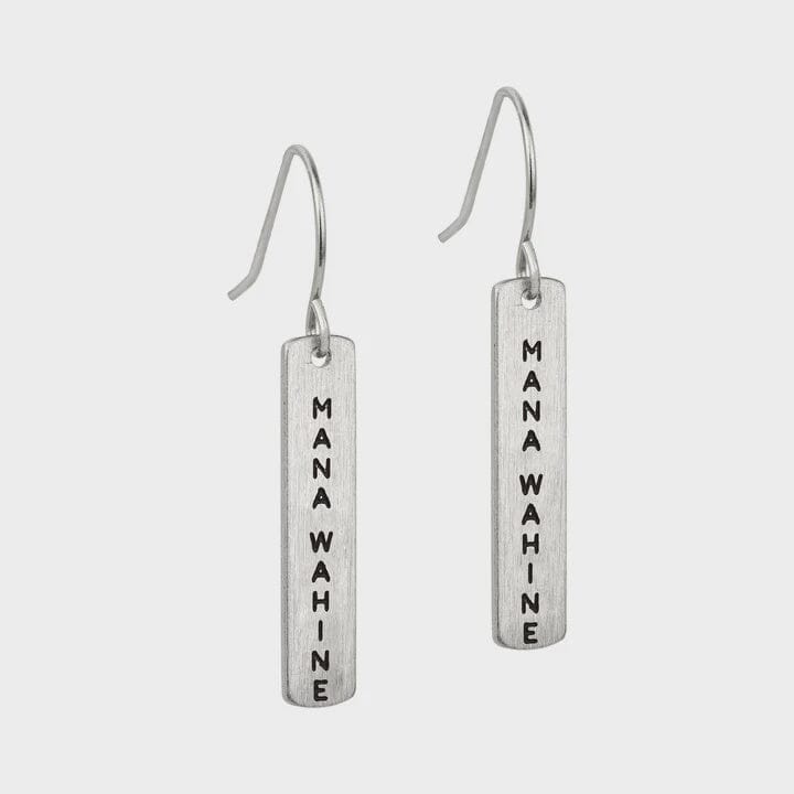 Mana Wahine Earrings - Silver