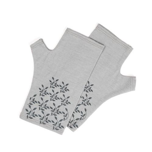 Merino Gloves - Leaves Design