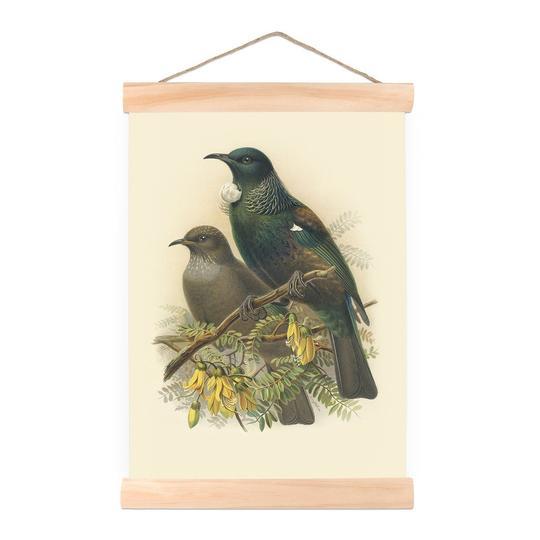 Small Vintage Wall Chart - Bullers Tui