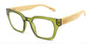 Moana Road Reading Glasses - Rectangular Green
