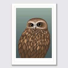 Morepork print - A4