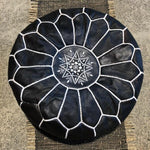 Moroccan Leather Poufs