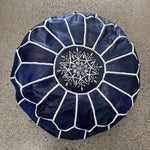 Moroccan Leather Poufs